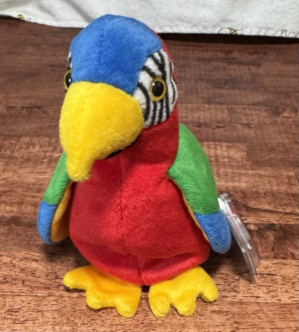 TY Beanie Baby - JABBER the Parrot (6.5 inch)